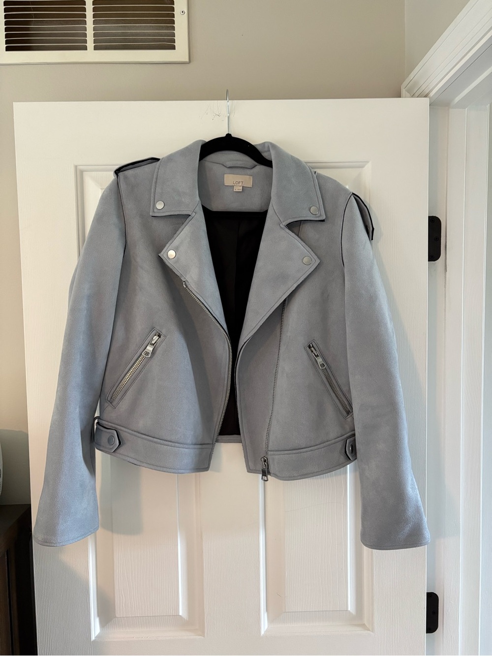 LOFT Faux Suede Moto Jacket